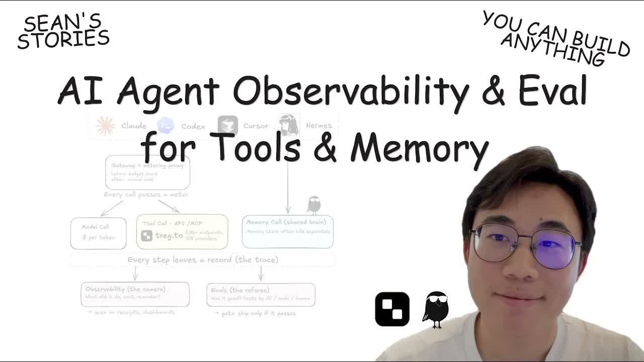 Постер исходного видео об observability и eval AI-агентов